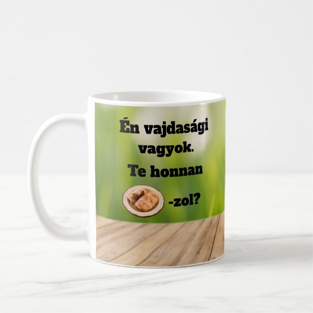 Te honnan SZÁRMA-zol? bögre Kaffemugg (Vänster)