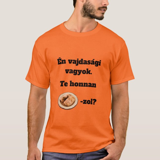 Te honnan SZÁRMA-zol? férfi rövid ujjú póló T Shirt (Framsida)