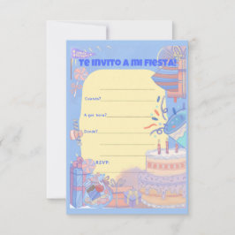 TE INVITO A MI FIESTA, pojke Inbjudningar