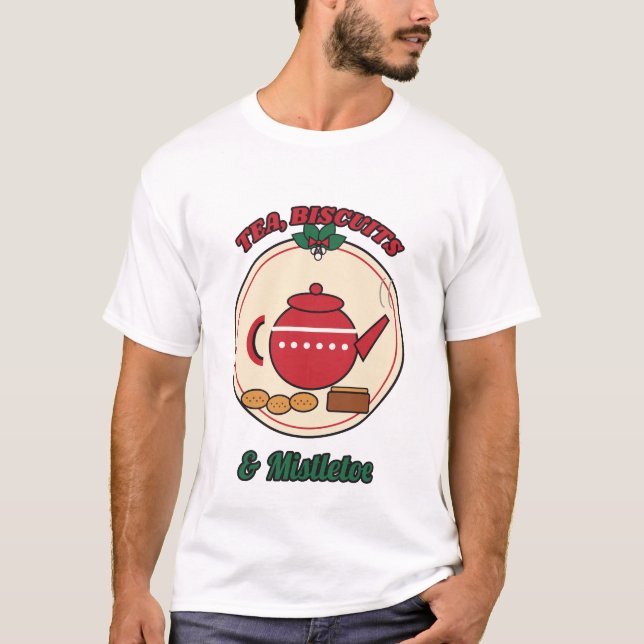 Te, kakor & mistel t shirt (Framsida)