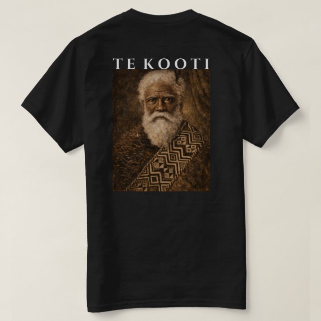 Te Kooti Arikirangi Te Turuki, Maori Leader T Shirt (Design baksida)