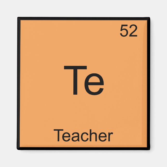 Te - Lärarfinka Inslag Symbol Tee Magnet (Framsidan)