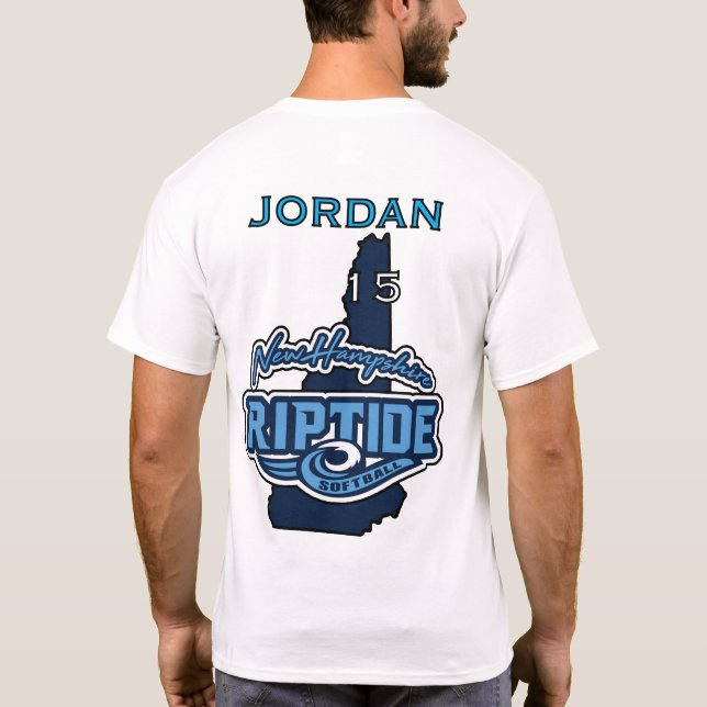 Te med eget namn och nummer t shirt (Baksida)