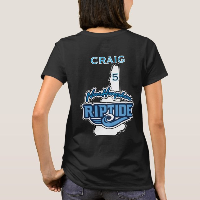 Te med eget namn och nummer t shirt (Baksida)