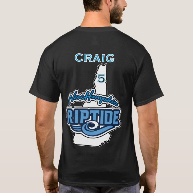 Te med eget namn och nummer t shirt (Baksida)