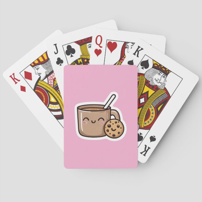 Te och kaka  casinokort (Baksidan)