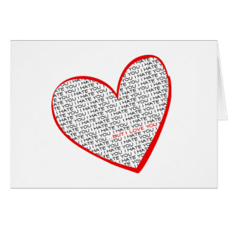 Te odio pero... hälsningskort