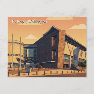 Te Papa Wellington Nya Zeeland vykort