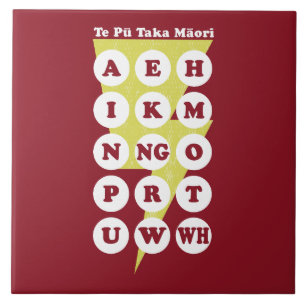 Te Pu Taka Maori Maori Alphabet Kakelplatta