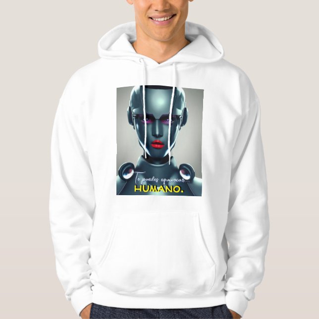 Te puedes equivocar Humano Hoodie (Framsida)