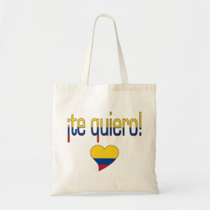 ¡ Te Quiero! Colombia flaggafärger Tygkasse