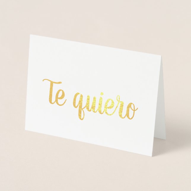 Te Quiero Folierat Kort (Framsida)