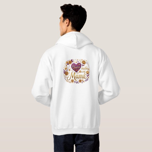 Te quiero, mamá hoodie (Hel baksida)