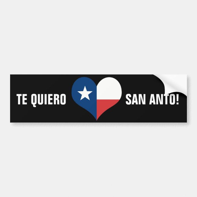 Te Quiero San Anto! Bildekal (Framsidan)