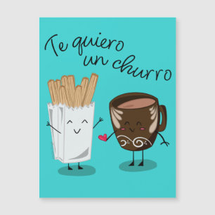 Te Quiero Un Churro Alla hjärtans dag-kort