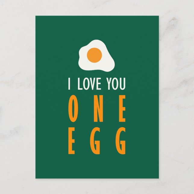 Te quiero un huevo vykort (Framsida)