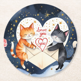 Te quiero underlägg papper rund