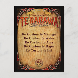 Te Rarawa Pepeha Vykort