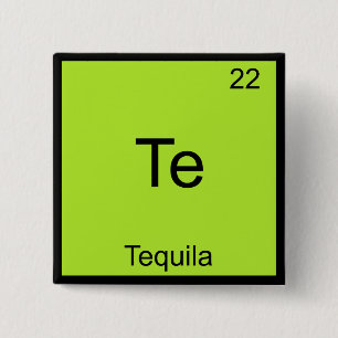 Te - Tequila Funny Chemistry Inslag Symbol Tee Knapp