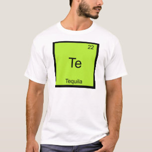 Te - Tequila Funny Chemistry Inslag Symbol Tee Shirt
