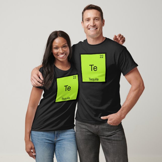 Te - Tequila Rolig Kemisk Element Symbol T-Shirt (Unisex)