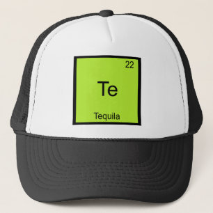 Te - Tequila Rolig Kemisk Element Symbol T-shirt Truckerkeps