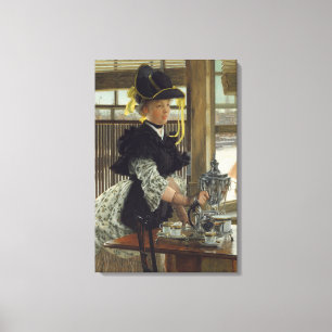 Tea 1872 (olja på trä) canvastryck