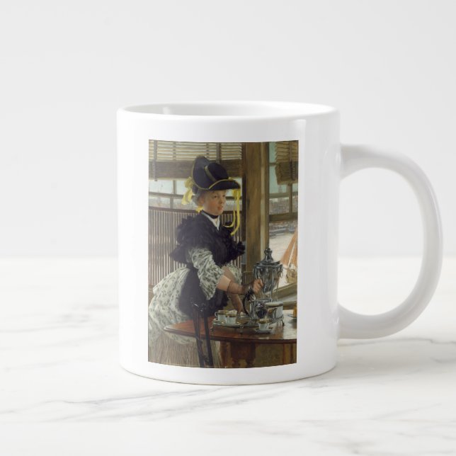 Tea| 1872 (olja på trä) jumbo mugg (Höger)