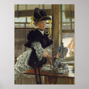 Tea 1872 (olja på trä) poster