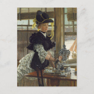 Tea 1872 (olja på trä) vykort