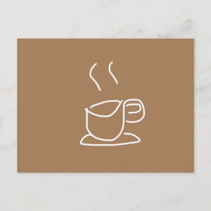 Tea Älskare Coffee Älskare modern enkel Vykort
