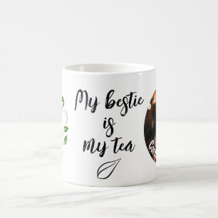 Tea Älskare Min bästa vän är Tea i Bestie Kaffemugg