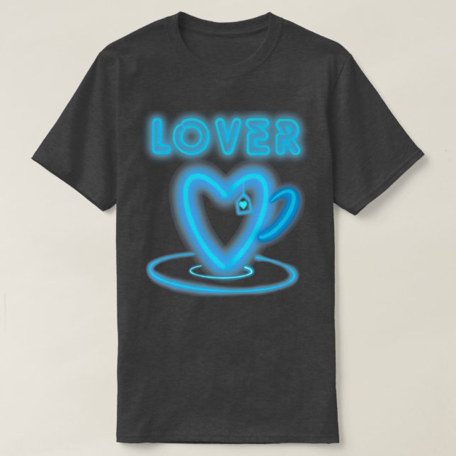Tea älskare neon t shirt (Design framsida)