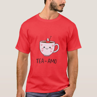 Tea amo för dryckesälskare t shirt