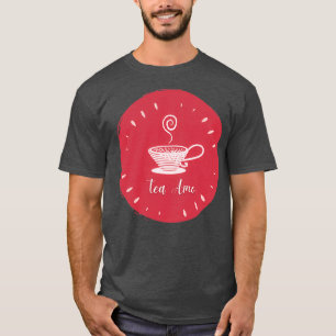 Tea Amo I Kärlek Tea i Rosa Kopp för Tea Älskare T Shirt