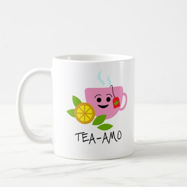 Tea Amo - spanska I kärlek You Tea Mugg (Vänster)