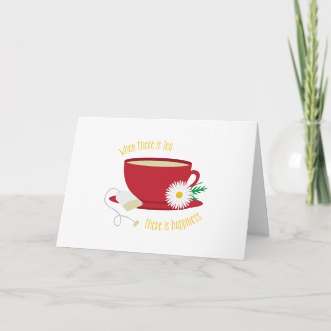 Tea är lycka kort (Framsida)
