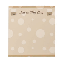 Tea är min bag anteckningsblock