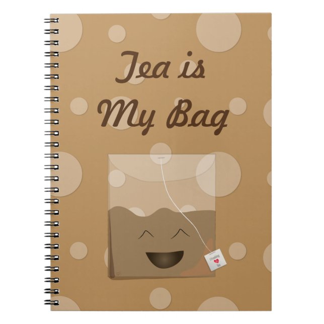 Tea är min bag anteckningsbok (Framsidan)
