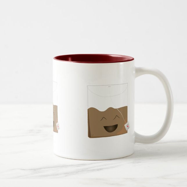 Tea är min bag Två-Tonad mugg (Höger)