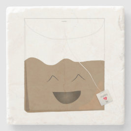 Tea är min bag underlägg sten