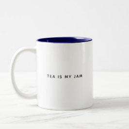 Tea är min Sylt Cute Blue Breakfast Coffee Mugg