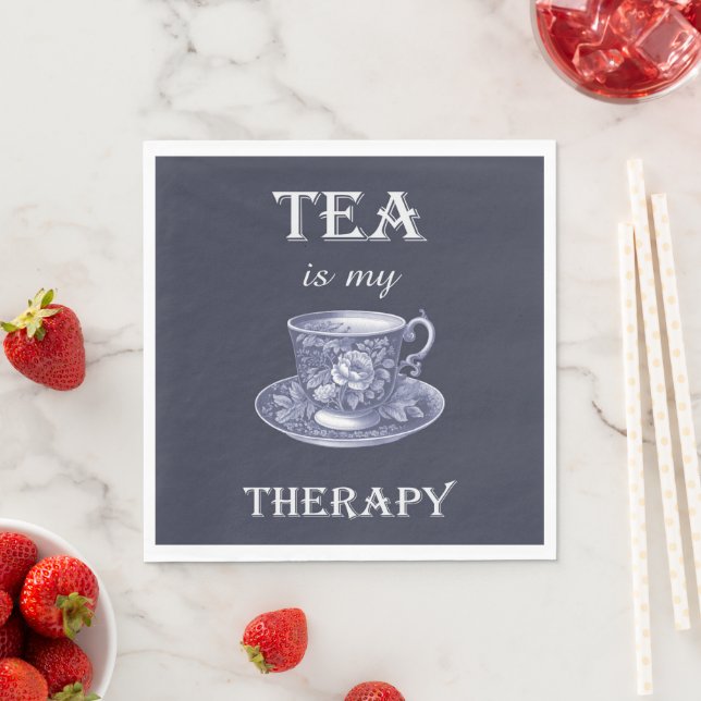 Tea är min terapeutiska Pappersservett (Insitu)