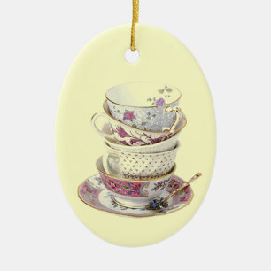 Tea är…, Prydnad Julgransprydnad Keramik
