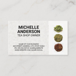 Tea Assortals Visitkort