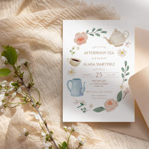Tea Baby Shower på eftermiddagen |