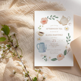 Tea Baby Shower på eftermiddagen | Inbjudningar