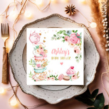 Tea Baby Shower Rosa Flower Girl Baby brinner