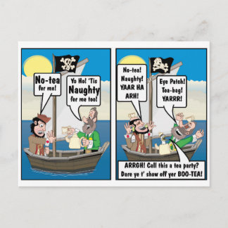 TEA BAG JOKE. VYKORT