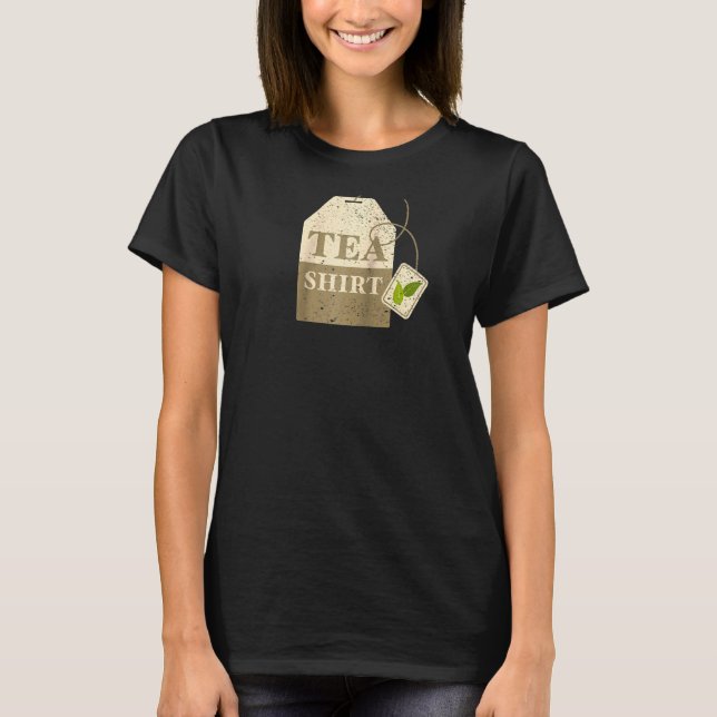 Tea Bag Tekopp Tekanna Raglan T Shirt (Framsida)